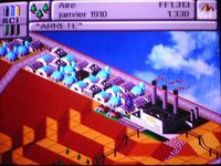une photo d'Ã©cran de Sim City 2000 sur Sega Saturn